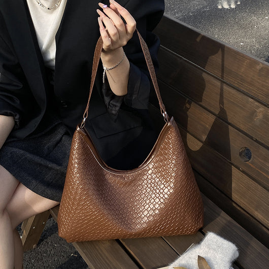 Bolso de Hombro Retro Premium para Mujer - Bolso Tejido de Gran Capacidad - Image 4