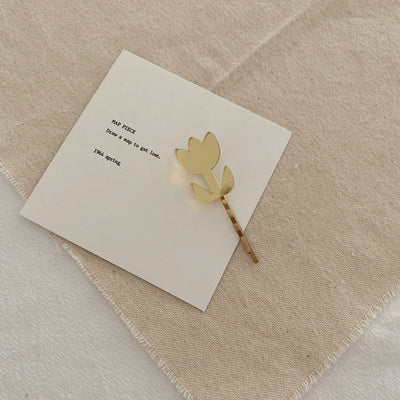Pasador Floral con Corazón - Clip Romántico para Flequillo - Image 15