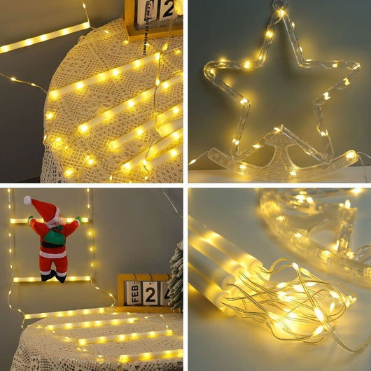 Decoración Navideña Papá Noel en Escaleras con Luces LED Multicolor Resistente al Agua - Image 8