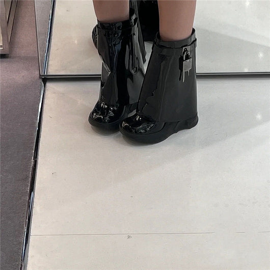 Botas Oversized de Felpa para Mujer - Largo Medio - Image 10