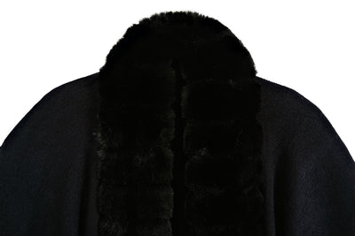 Abrigo de Punto Oversized con Cuello de Conejo Artificial - Image 7