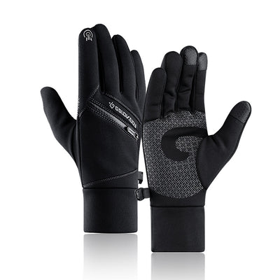 Guantes de Invierno para Ciclismo Táctil con Forro de Terciopelo y Cierre - Image 6