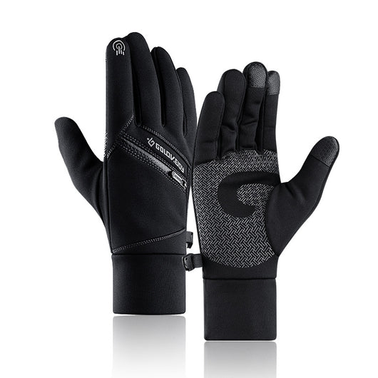 Guantes de Invierno para Ciclismo Táctil con Forro de Terciopelo y Cierre - Image 6