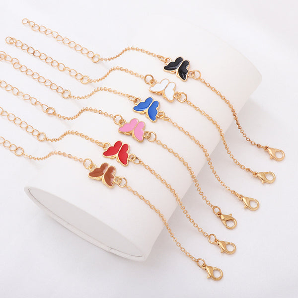 Reloj Mariposa Multicolor Doble Capa para Mujer