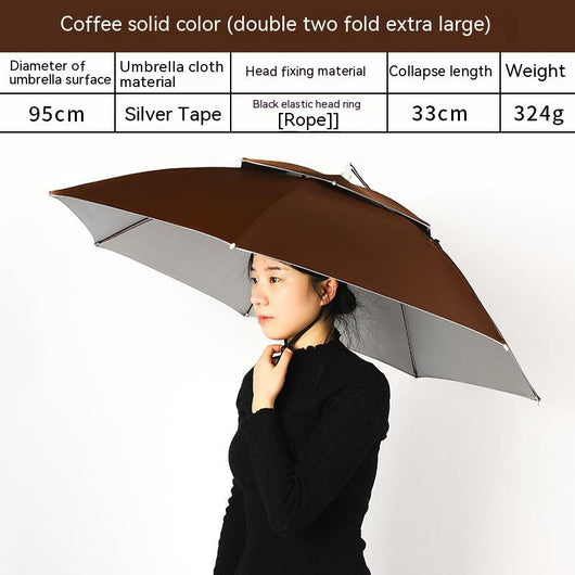 Sombrero Paraguas Doble Capa Impermeable para Pesca - Image 8