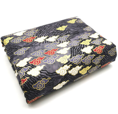 Tela Estampada Dorado Caliente Serie Nubes - Grupo de Patchwork de Algodón para Costura Artesanal - Image 4