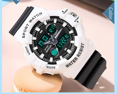 Reloj Deportivo Digital Dual Display Pantalla Grande Luminoso Resistente al Agua Unisex - Image 32