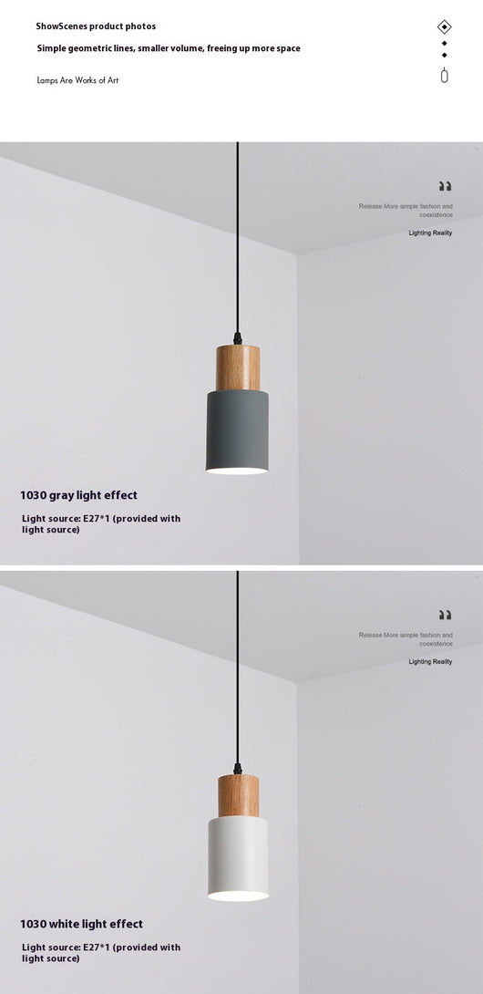Lámpara de Techo Macarrón de Madera - Diseño Minimalista y Elegante - Image 12