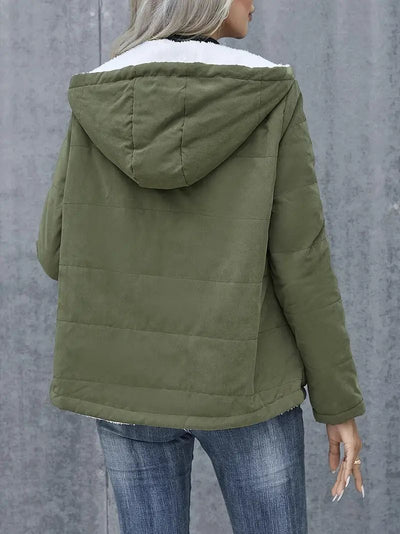 Abrigo de Invierno con Forro Polar y Capucha - Estilo Preppy Elegante para Mujer - Image 32