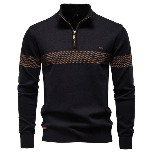 Suéter Casual con Cuello Tipo Polo y Cierre de Cremallera - Image 15