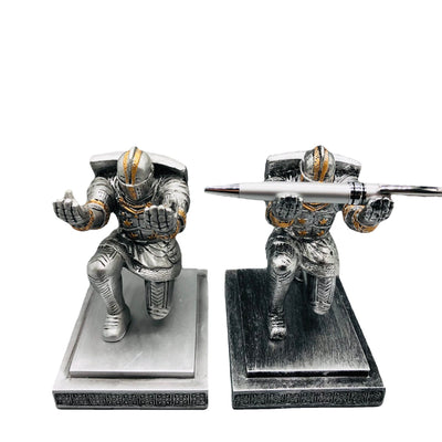 Organizador de Escritorio Ejecutivo Diseño Caballero Soldado - Image 3