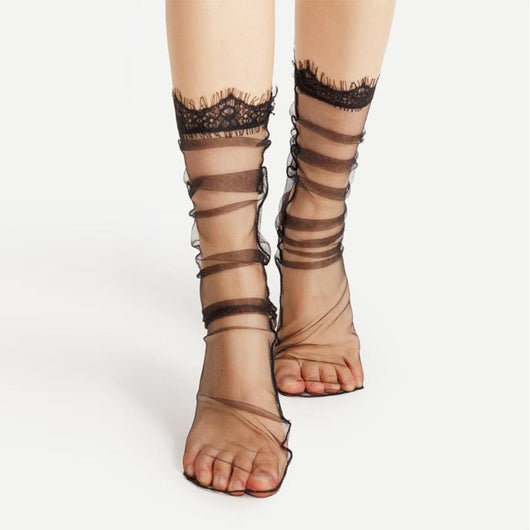Calcetines Transpirables de Gasa Fina para Primavera y Verano
