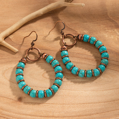 Aretes de Bronce con Tarjeta de Papel Kraft - Image 3