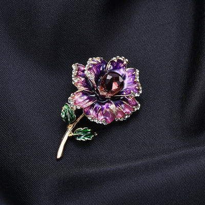 Broche Floral de Cristales Brillantes Diseño Premium - Image 5