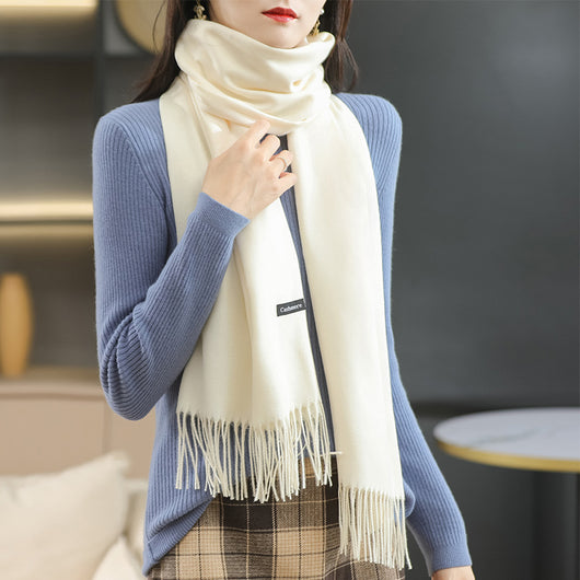Bufanda Reversible de Cachemira para Mujer - Elegancia Dual - Image 33