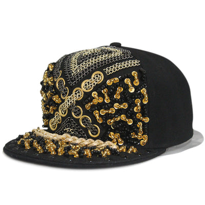 Gorra Harajuku Estilo Europeo Americano con Calavera y Remaches Cruzados - Image 15
