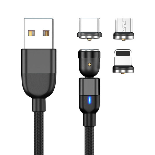 Cable de Carga Magnético 3 en 1 con Rotación 540° - Image 12
