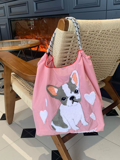 Bolsa de Compras Bordada de Nylon con Asa - Image 12