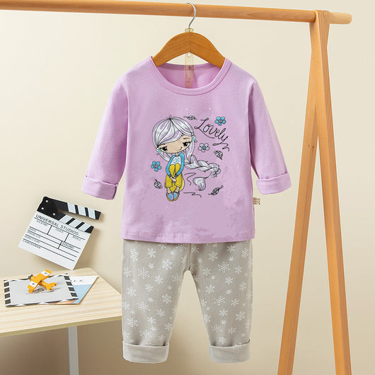 Pijama Infantil Estampado con Diseños Divertidos - Conjunto Cómodo para Casa