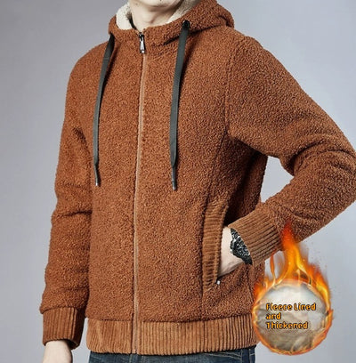 Cardigan Sudadera con Cierre y Capucha para Hombre - Invierno - Image 5