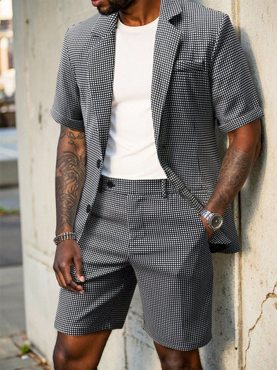 Traje Slim Fit Cuadros para Hombre - Estilo Ejecutivo Casual - Image 6