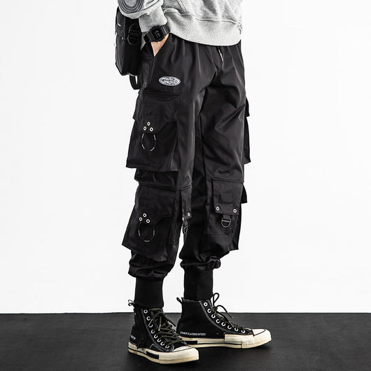 Pantalones Cargo Baggy Cropped para Hombre - Talla Grande - Image 4