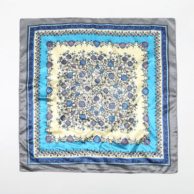 Pañuelo de Seda Artificial Estampado 90cm - Accesorio Versátil para Cualquier Ocasión - Image 8