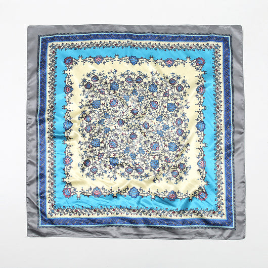 Pañuelo de Seda Artificial Estampado 90cm - Accesorio Versátil para Cualquier Ocasión - Image 8