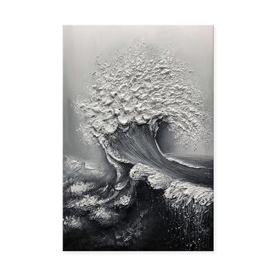 Cuadro Óleo Abstracto Olas 3D - Pintura Artesanal para Decoración de Hogar - Image 5