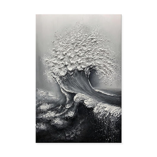 Cuadro Óleo Abstracto Olas 3D - Pintura Artesanal para Decoración de Hogar - Image 5