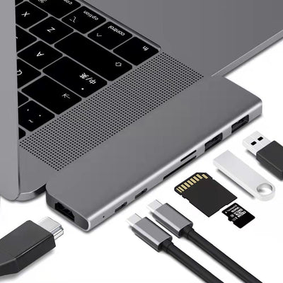Adaptador USB-C 7 en 1 con HDMI 4K para Laptop - Image 2