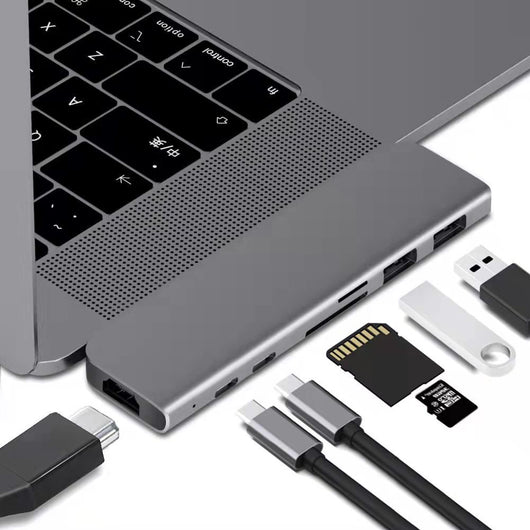 Adaptador USB-C 7 en 1 con HDMI 4K para Laptop - Image 2