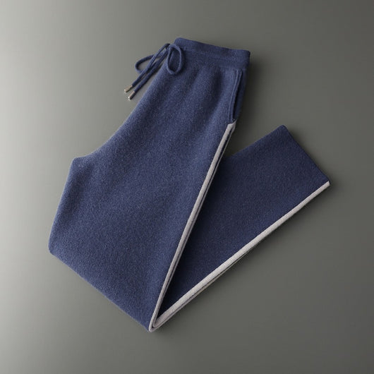 Pantalones de Punto Cashmere Grueso para Hombre - Cómodos y Versátiles - Image 8