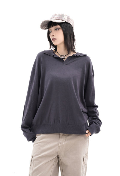 Polo Boutique de Manga Larga con Solapa para Hombre y Mujer - Otoño e Invierno - Image 21