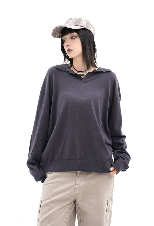 Polo Boutique de Manga Larga con Solapa para Hombre y Mujer - Otoño e Invierno - Image 21