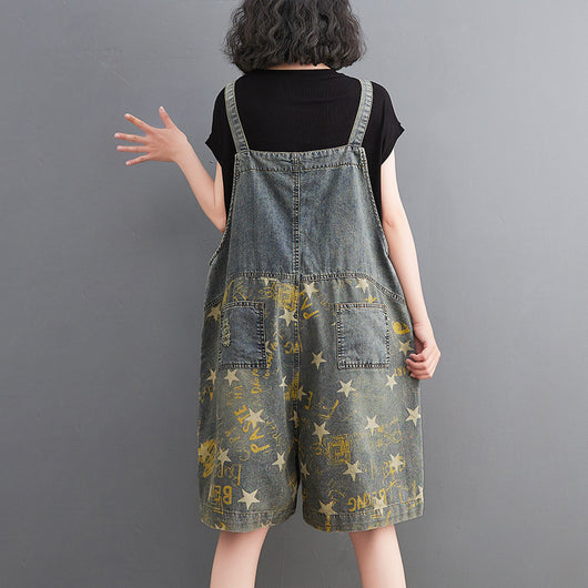 Shorts Denim con Estampado Pentagrama Retro Fat Sister - Image 5