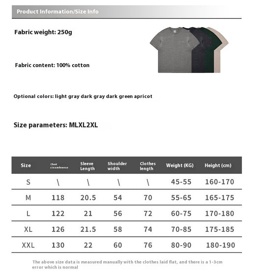 Camiseta Retro Holgada con Bordado a Máquina - Estilo Vintage Lavado para Hombre - Image 7