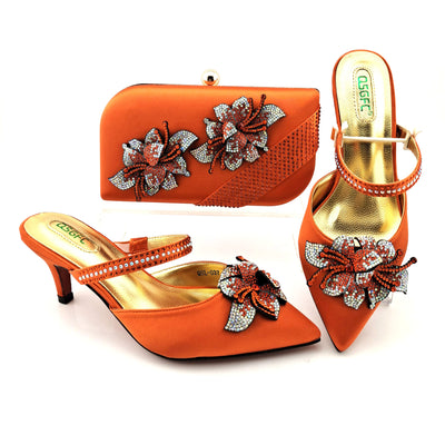 Tacones Altos Puntiagudos con Bolso Coordinado para Eventos - Image 7