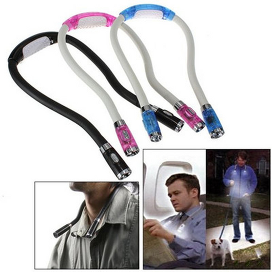 Lámpara LED Frontal Portátil para Lectura - Luz Ajustable con Cuelga Cuello - Image 3