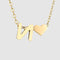 Simple Heart-shaped Letter Pendant Women's Dorado-plated Necklace Clavicle Chain Dorado N