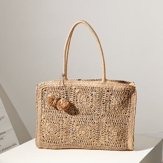 Bolso Tejido a Mano en Lana - Bandolera Casual de Gran Capacidad - Image 4