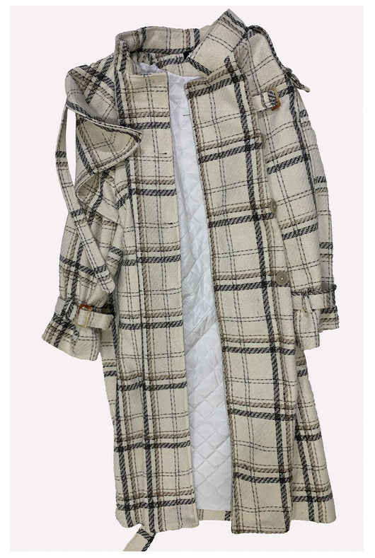 Abrigo Largo de Lana para Mujer - Otoño e Invierno - Image 9