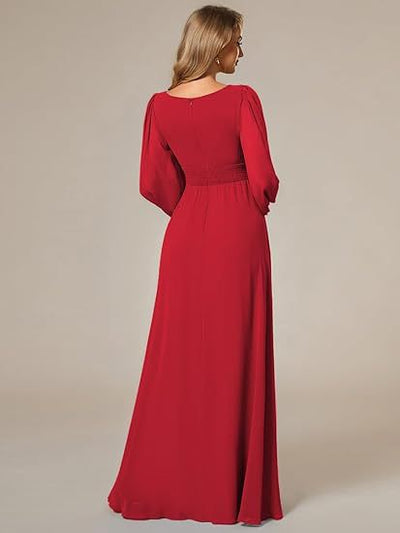 Vestido de Noche Largo en Gasa Elegante para Mujer - Image 30