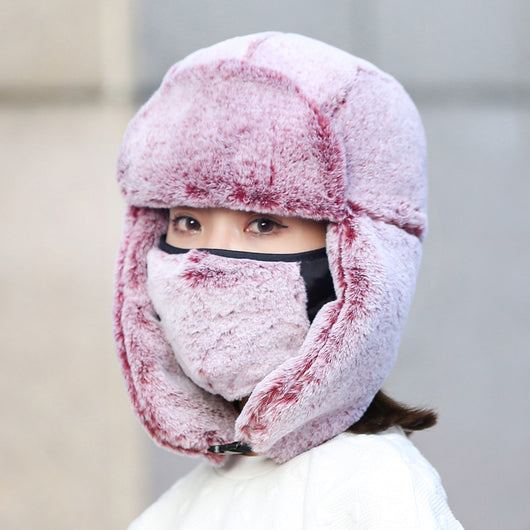 Conjunto de Máscara Antipolvo y Gorro Térmico para Mujer Invierno - Image 5