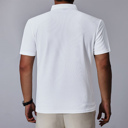 Camisa Casual Hombre Cuello Alto con Cierre - Manga Corta Transpirable - Image 18