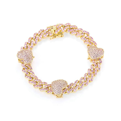 Pulsera Tobillera Corazón Circonia Chapada - Accesorio Versátil para Mujer - Image 5