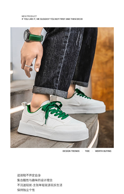 Tenis Blancos Casuales Versátiles para Hombre - Image 17
