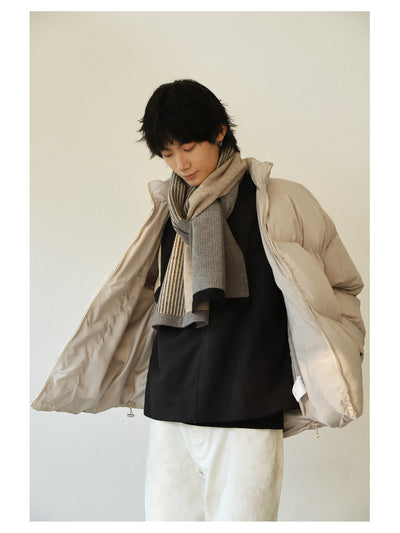 Bufanda Reversible a Rayas con Bloques de Color - Calidez y Grosor Premium - Image 23
