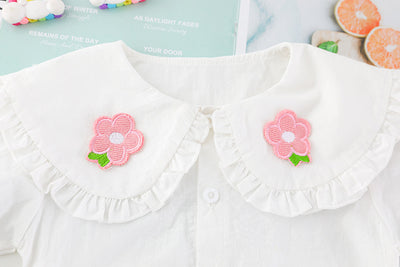 Conjunto de Tres Piezas con Cardigan de Cuello Muñeca para Niñas - Image 23