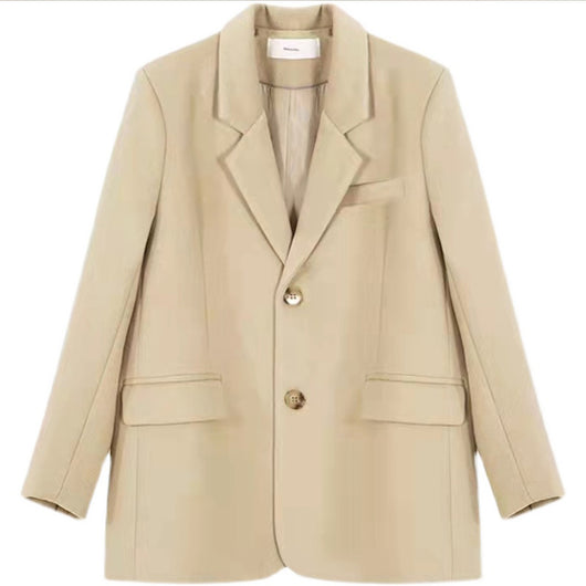 Blazer Camel de Corte Ajustado para Mujer - Estilo Ejecutivo - Image 4